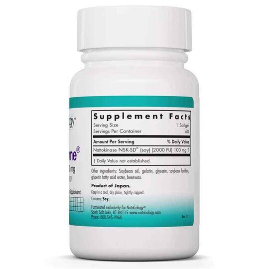 NattoZyme Nattokinase 100 Mg, NTC